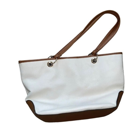 Nine West‎ Tote Bag White And Brown - Picture 2 of 7